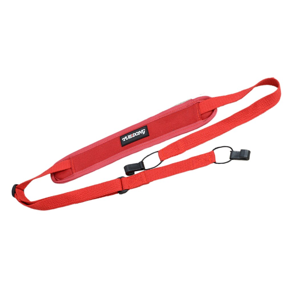Verstelbare Gekleurde Ukulele Band Riem Met Dubbele Haak Uke Onderdelen Toebehoren: Red