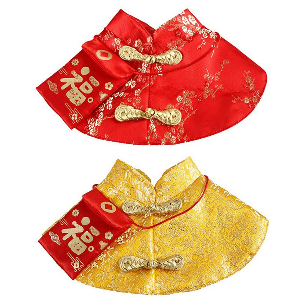 Jaar Huisdier Kleding Chinese Tang-dynastie Jurk Festival Mantel Voor Pupy Leuke Pet Hond Kat Kostuum Pet Kat Hond warm Clothi