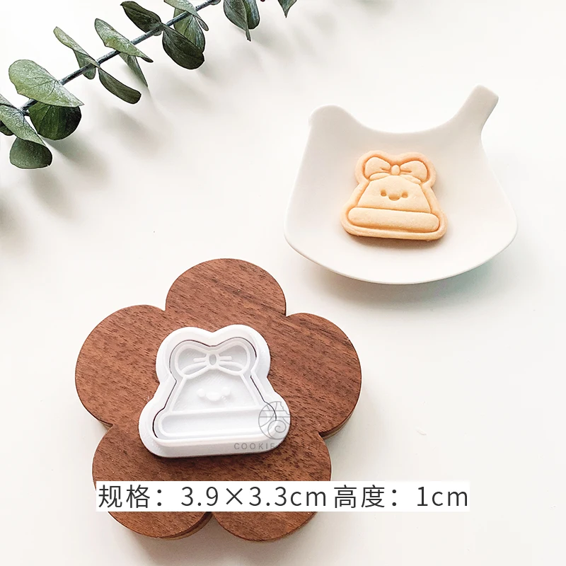 Di Natale mini Simpatico Pupazzo di Neve Pan di zenzero uomo Stampo per Biscotti Riutilizzabile 3D cartone animato Fondente Biscotto stampatore Cottura Torta Decorazione Strumenti: Arancia
