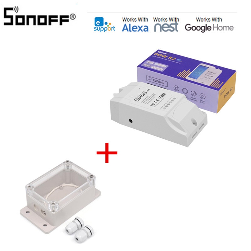 Sonoff Pow R2 16A Wifi Smart Switch With Higher Accuracy Monitor Energy Usage Smart Home Power Measuring Works With Google Home