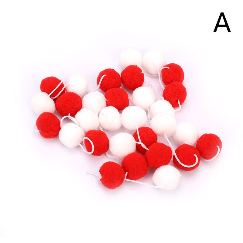 30pcs DIY Wool Felt Balls Round Poms DIY Handmade Craft Supplies for kindergarten Home room decor balls of wool Wall Ornament: A