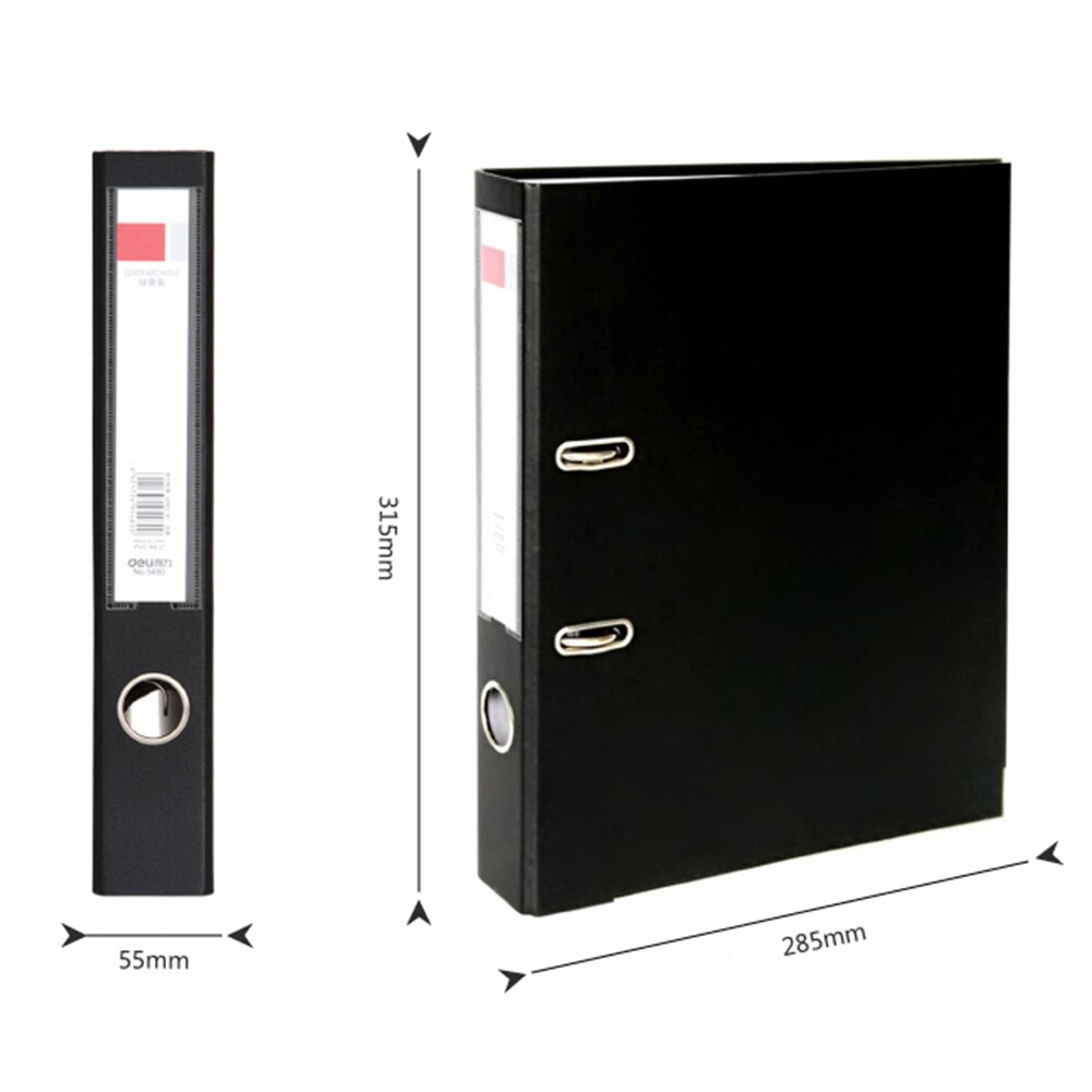 A4 Metal Ring Binder Folder Clipbar Lever Arch File Stationery Document Holder Office Supply