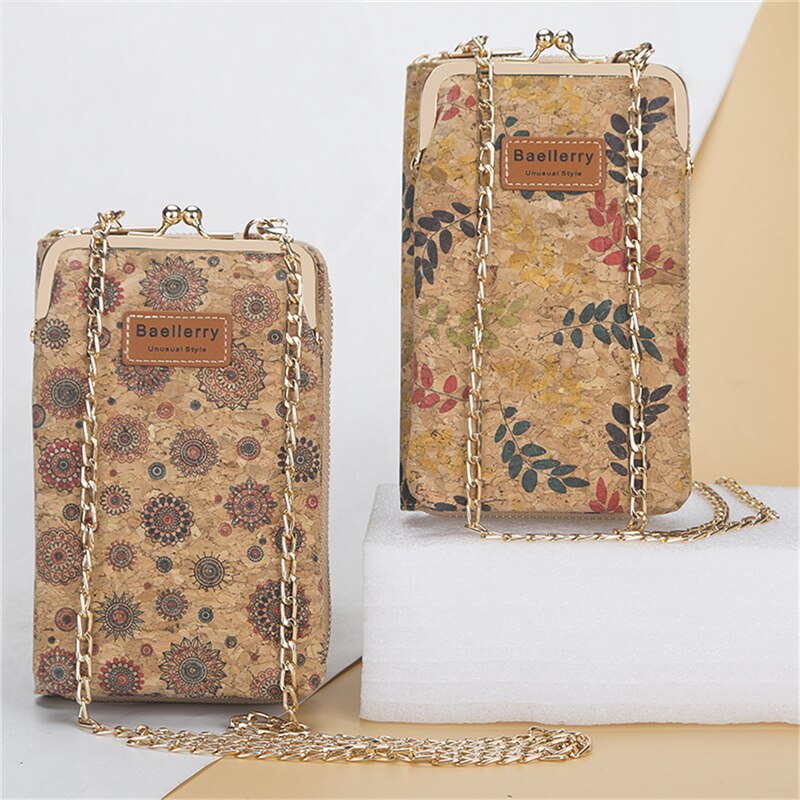 2020 nowa torba na telefon komórkowy damska torba o dużej pojemności Fashion Wood Grain multi-card Position damski portfel