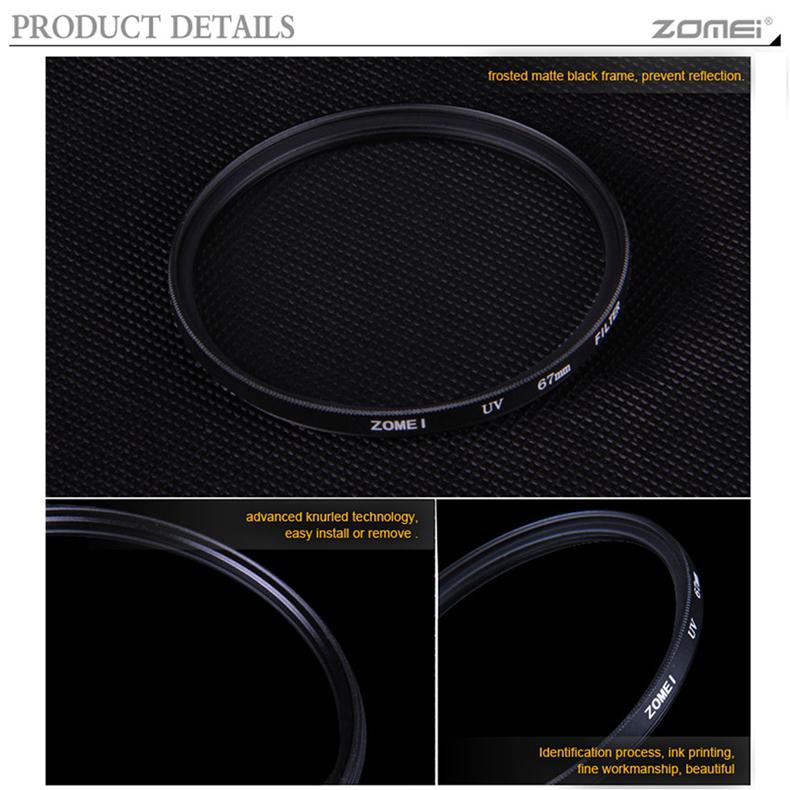 BEESCLOVER Ultra-Violet UV Filter Lens Protector for SLR DSLR Camera 37mm 40.5mm 49mm 52mm 55mm 58mm 62mm ZOMEI UV filter r60