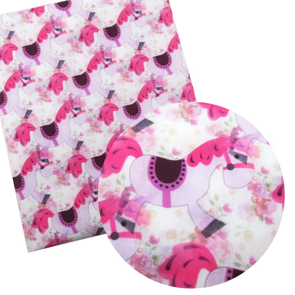 Accesorios David 50*145cm patchwork unicornio caballo poliéster tela de algodón para tejido niños hogar textil costura Tilda muñeca, c2793: 1057984001
