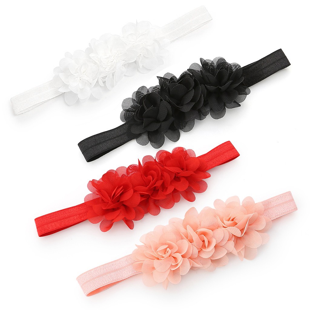 Baby Headband Flower Girls Pink Ribbon Hair Bands for Baby Girls Kids Headbands Turban Newborn Haarband Baby Hair Accessories