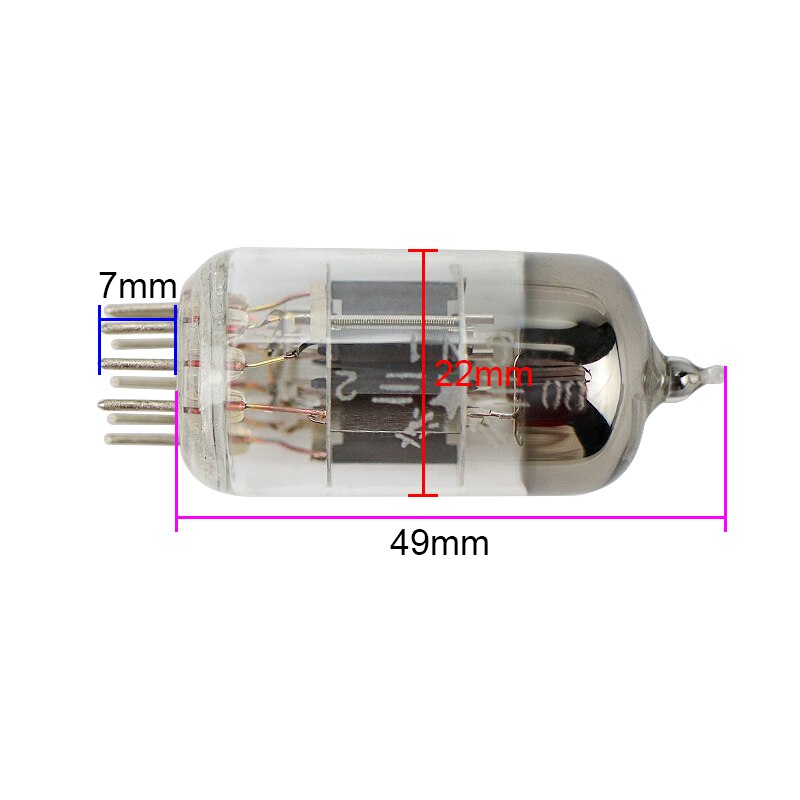 2Pcs 6N1 Versterkers Buis Klasse J Vervangen ECC85/6H 1n/6AQ8/6N1-M/6N1-Q