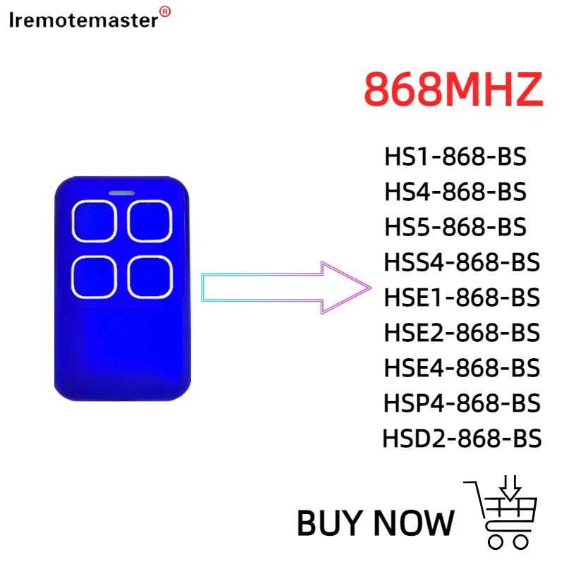 HORMANN 868 AFSTANDSBEDIENING HSE2 HSE4 868 BS ROLLING CODE AFSTANDSBEDIENING BiSecure 868 MHz GARAGEDEUR AFSTANDSBEDIENING APPARAAT