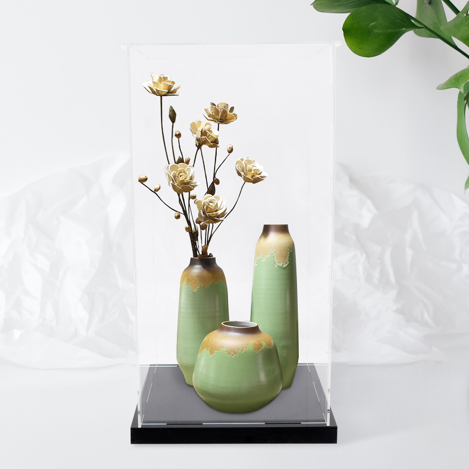 1PC Transparent Display Box Acrylic Display Box Transparent Handmade Model Display Case Acrylic Display Box Holding Model