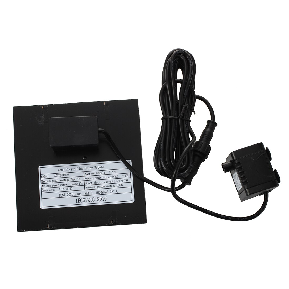 Solar Water Pump Power Panel Kit Fountain Pool Garden Watering