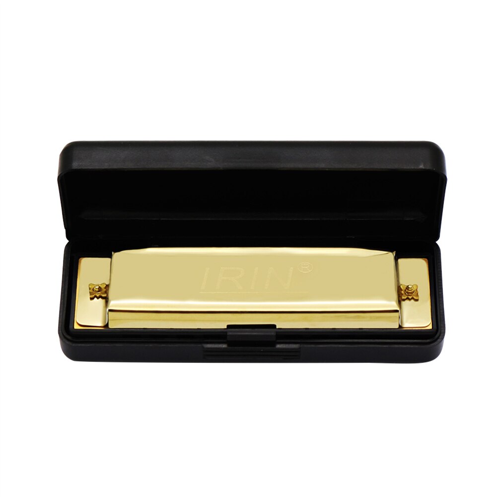10-Hole 20-Tone Harmonica Bruce Jazz Rock Folk Muziek Harmonische Harmonica Gouden Zilveren Harp Instrument: Gold