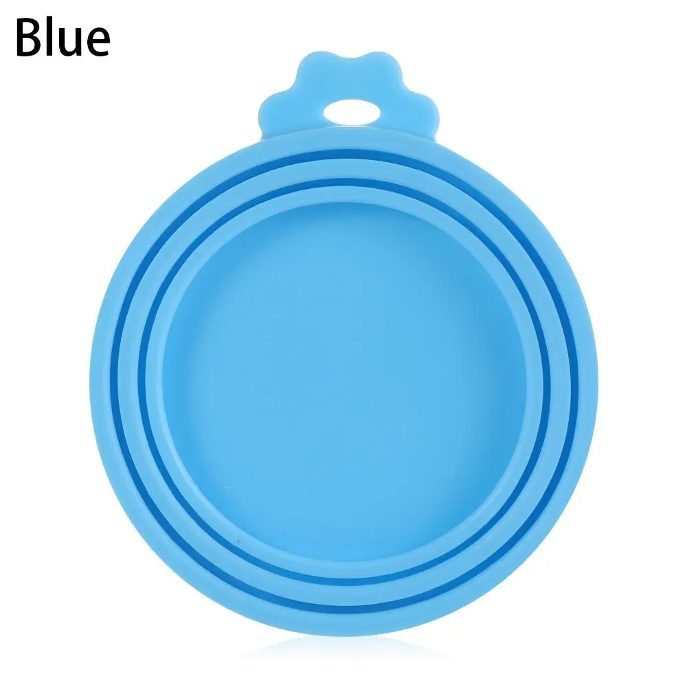 Juste en silicone réutilisable pour canette de nourriture pour animaux de compagnie, 18 capuchons, couvercle d'étanchéité, fournitures pour chiens et chats, convient pour 8.5cm, 7.5cm, 6.5cm, 3 en 1: Black