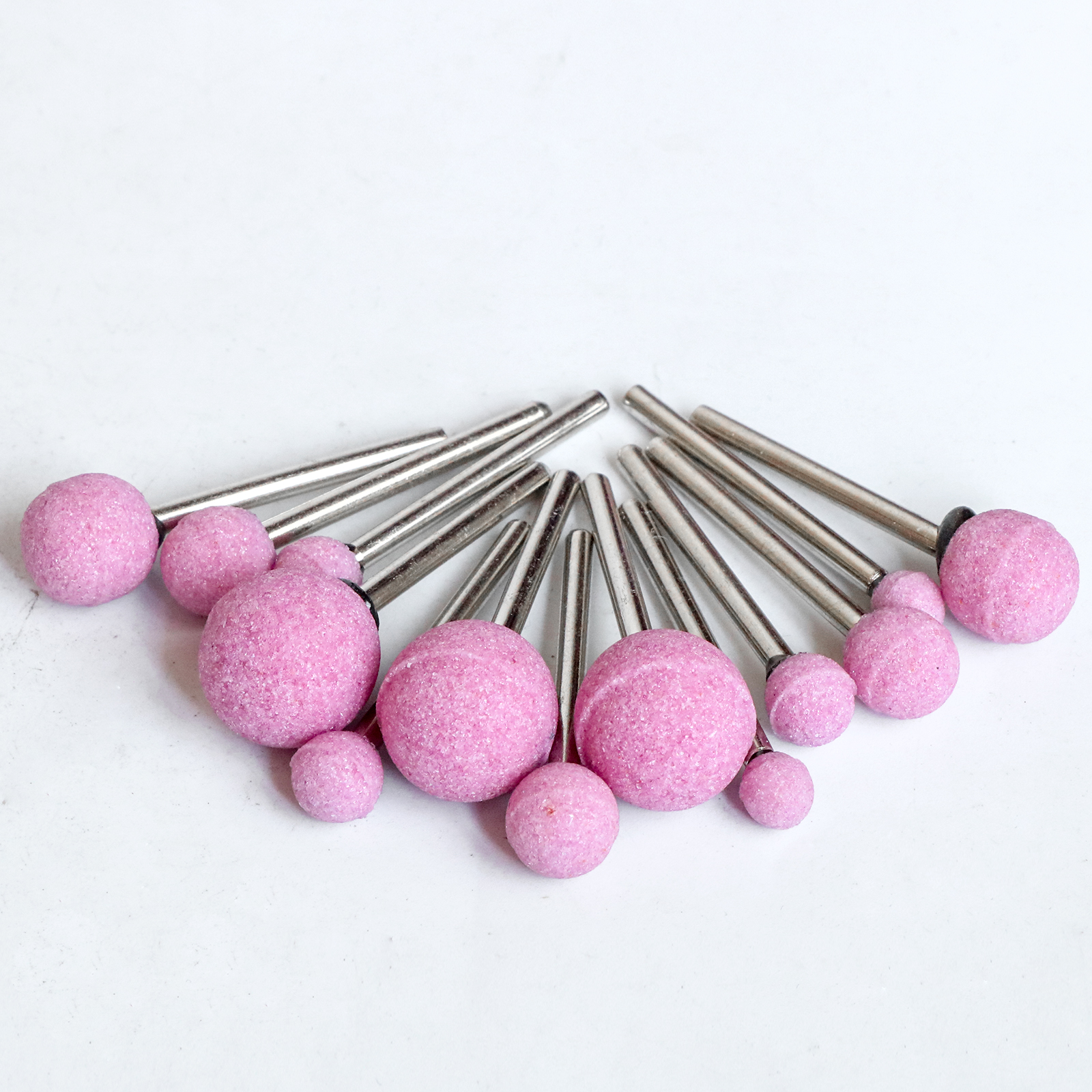 10pcs Ceramic Grinding Head Ball-type Polishing Abrasive Wheel for Rotary Tools Accessary 3mm Shaft Mounted