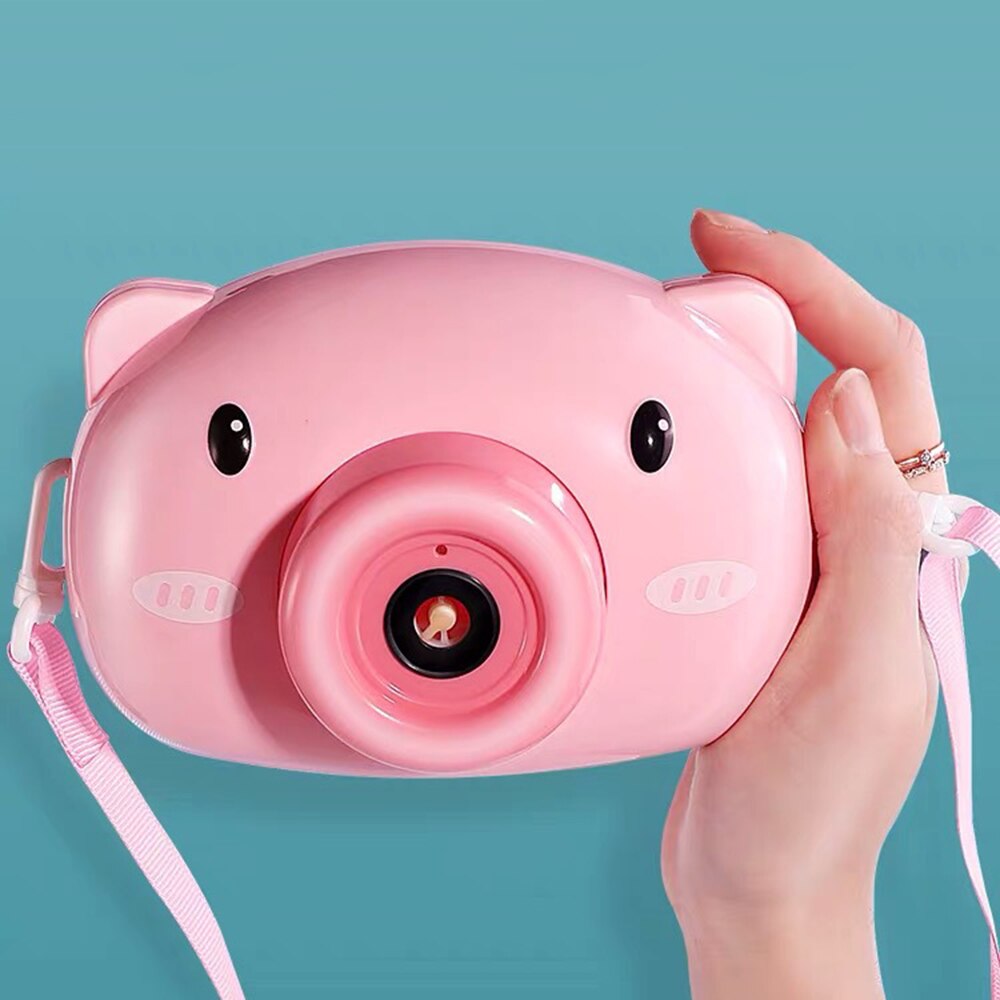 Bubble Camera Music Bubble Machine Bubble Machine with LED Light Automatic Camera Shape Bubble Toy Bubble Blower