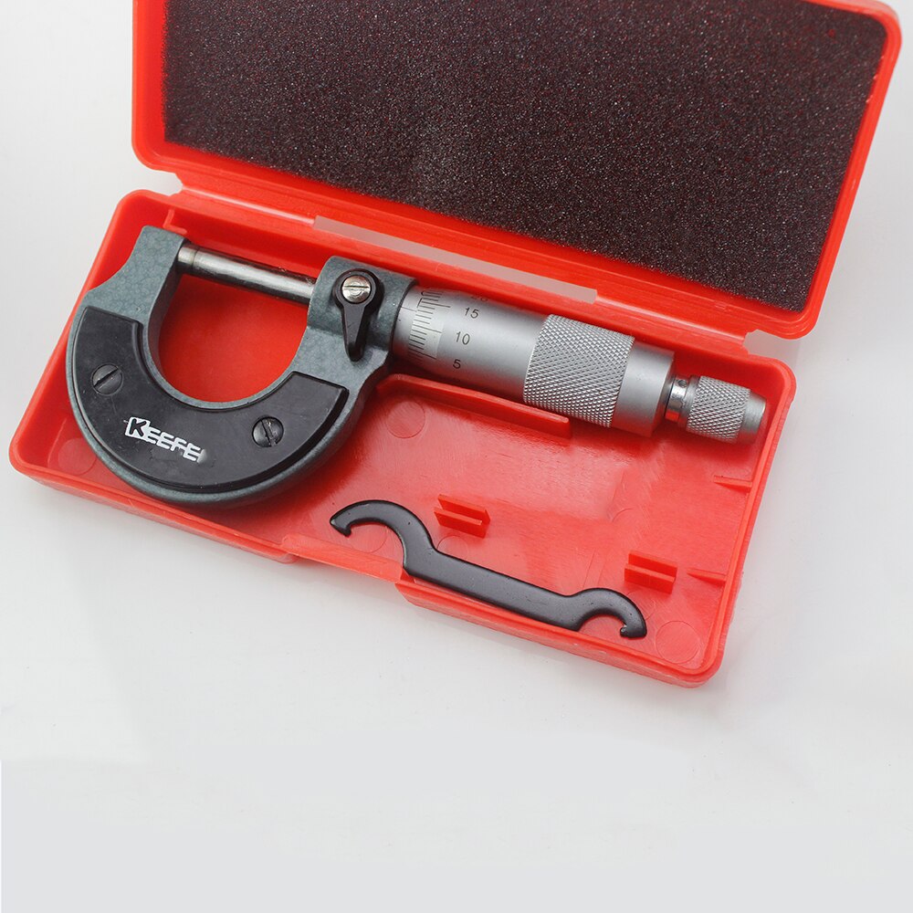 Buiten Spiral Micrometer 0-25 Mm/25-50 Mm/50-75 Mm/75-100 Mm Nauwkeurigheid 0.01 Mm Gauge Schuifmaat Meetinstrumenten