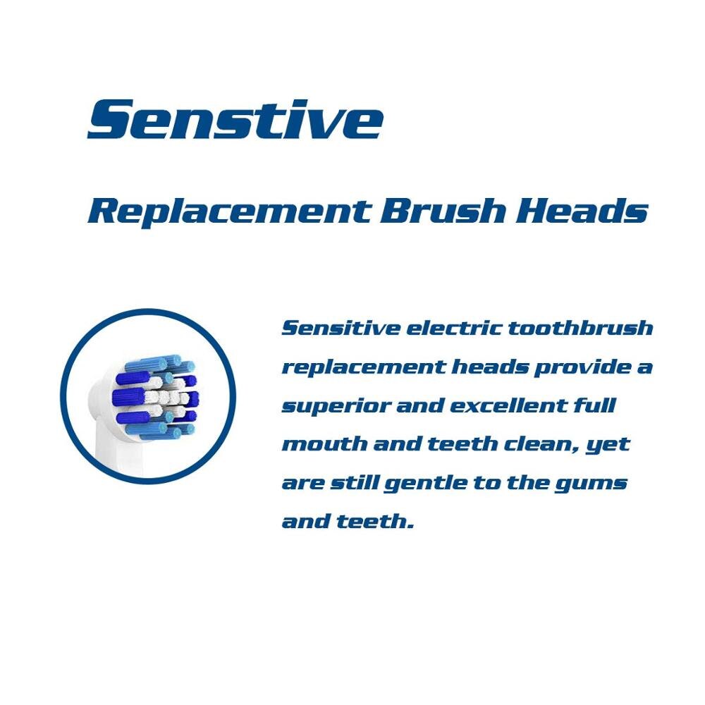 Oral B Pack of 16 Toothbrush Heads ncludes 4 Precision Clean,4 Floss Clean,4 Senstive Clean,4 White Clean