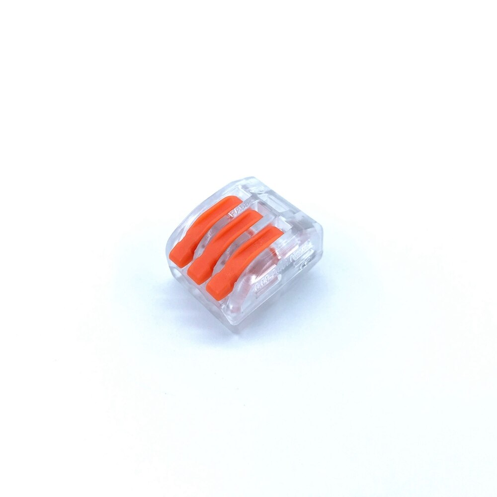 Wire Connector 222 Series 10PCS Lucency Cage Spring Universal Fast Wiring Conductors Terminal Block China