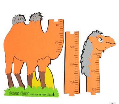 160 cm kleur cartoon EVA baby giraffe voeten tall Hoogte stickers kinderkamer Kinderen FIG heerser Willekeurige Colorfree