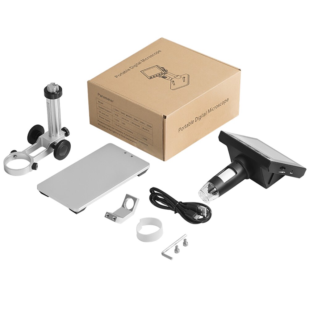 1000x digitale elektronische microscoop 4.3 '' high definition lcd-scherm draagbare microscoop 720p 30w led digitale vergrootglas