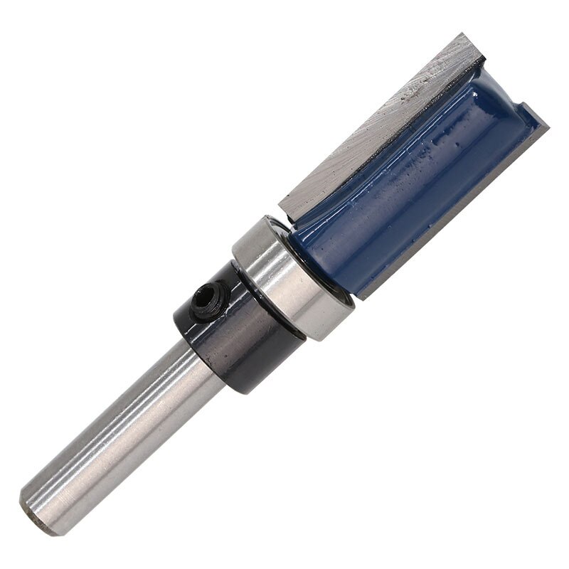 8mm 1/4 "skaft trebearbeidingsfreserbit for tre wolframkarbid cnc verktøy rett trimming freser med lager