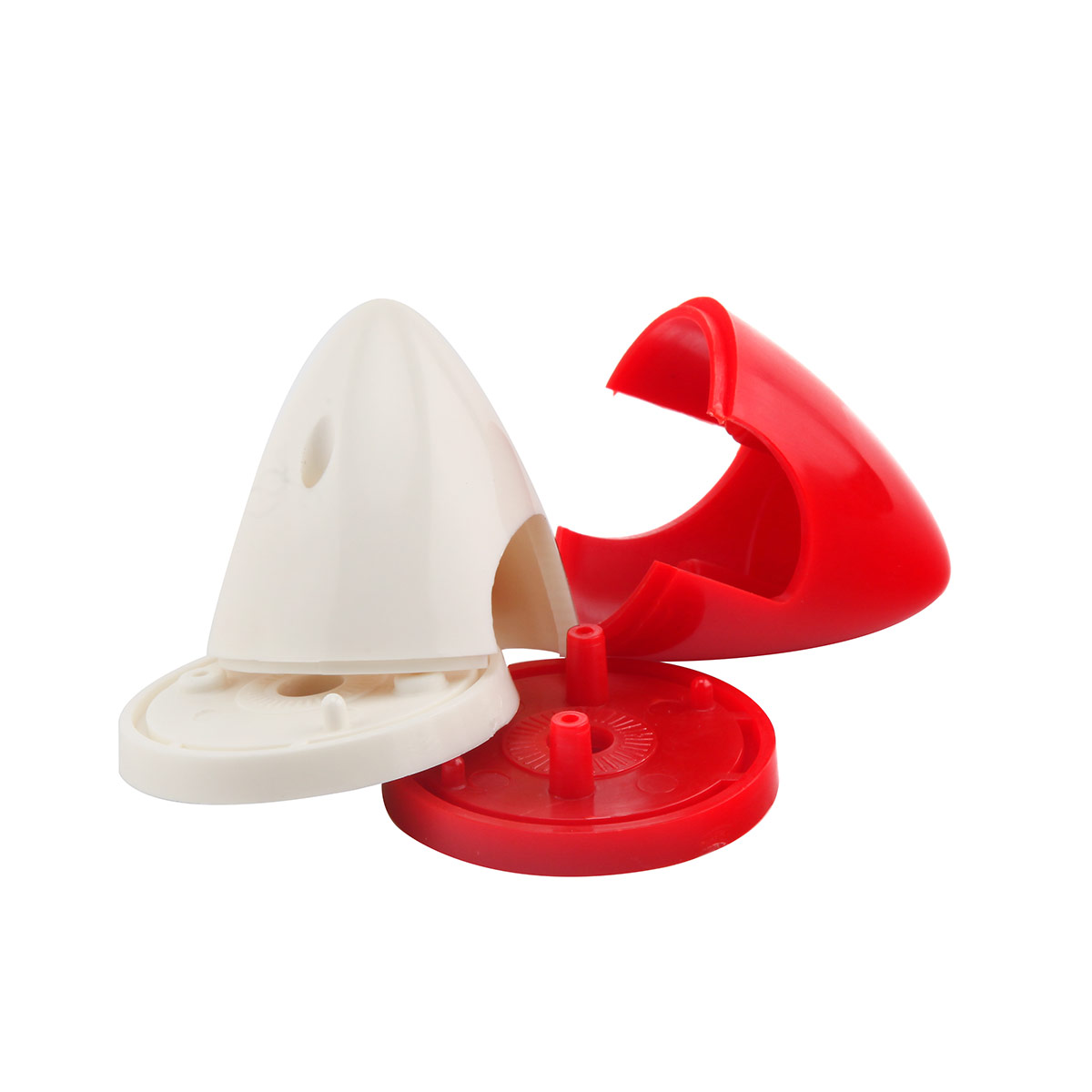 1 pieza de plástico de nailon RC avión hélice Spinner rojo/blanco 1,5 "/1,75"/2 "/2,25"/ 3 "/ 3,25 "/3,5"/3,75 "/4" pulgadas