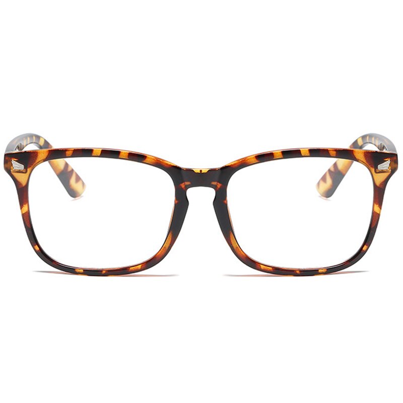 COASION Blue Light Blocking Glasses for Women Men Square Nerd Eyeglasses Frame Computer Game Glasses UV Protection CA1396A: C9 Dark Leopard