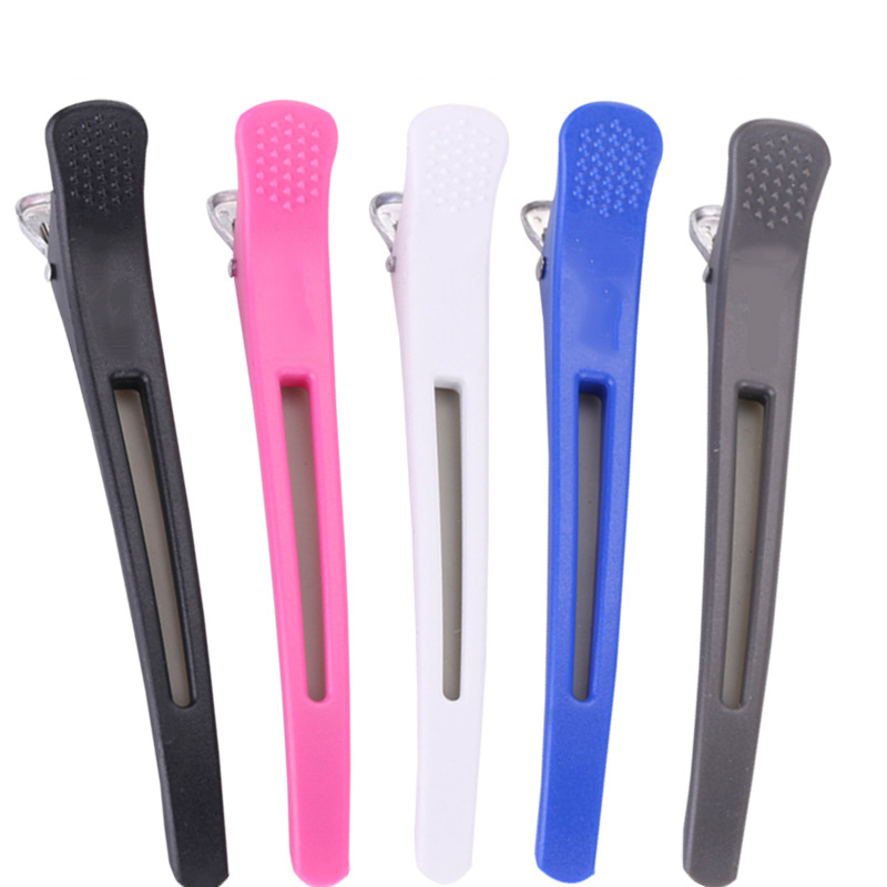6Pcs Alligator Hair Clips Pro Salon Hairdressing Clamps Clips Rubber Hair Sectioning Clip Crocodile Hairpin Styling Accessories