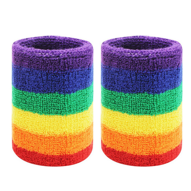 Tennis Wristbands Sport Headband For Men Women Towel Sweat Bands Basketball Yoga Gym Running Volleyball Wrist Wrap Sweatband: Orange