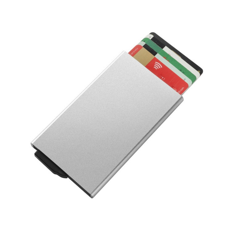 Rvs Creditcardhouder Mannen Slim Anti Beschermen Reizen Id Kaarthouder Vrouwen Rfid Portemonnee Metal Case Porte carte