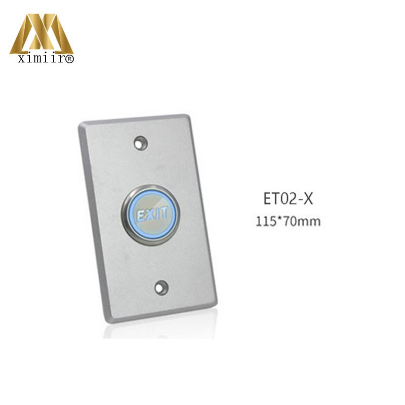 ET02B Stainless Steel Touch Button LED light Exit Button Exit Switch For Door Access Control System