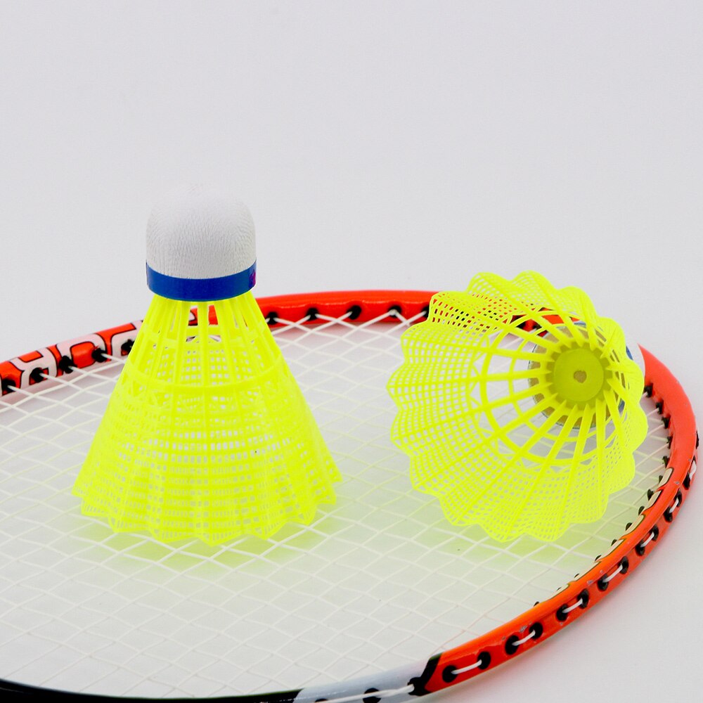 6 stk i et rør nylon badminton fjærballer med stor stabilitet holdbarhet innendørs utendørs sports treningsballer