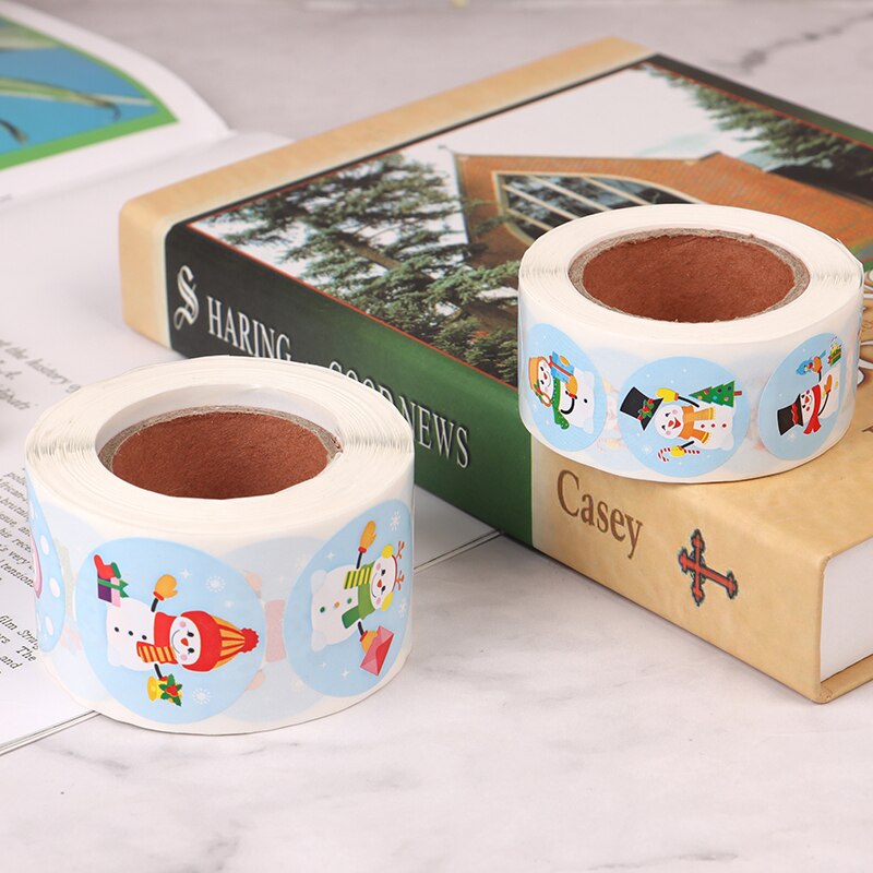 500Pcs Christmas Thank You Stickers Envelope Cards Seal Label Scrapbooking kitchen label stickers for jar