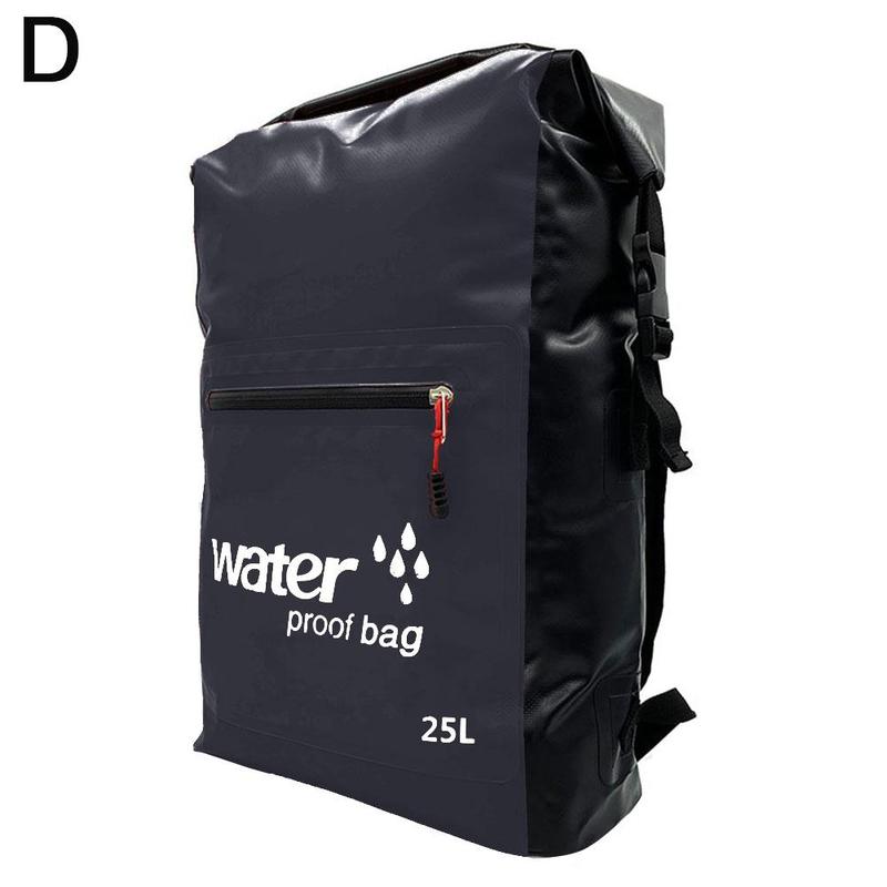 Bolsa de natación impermeable para exteriores, mochila de almacenamiento de 25L, para Rafting, canoa, kayak, río, 530g: D