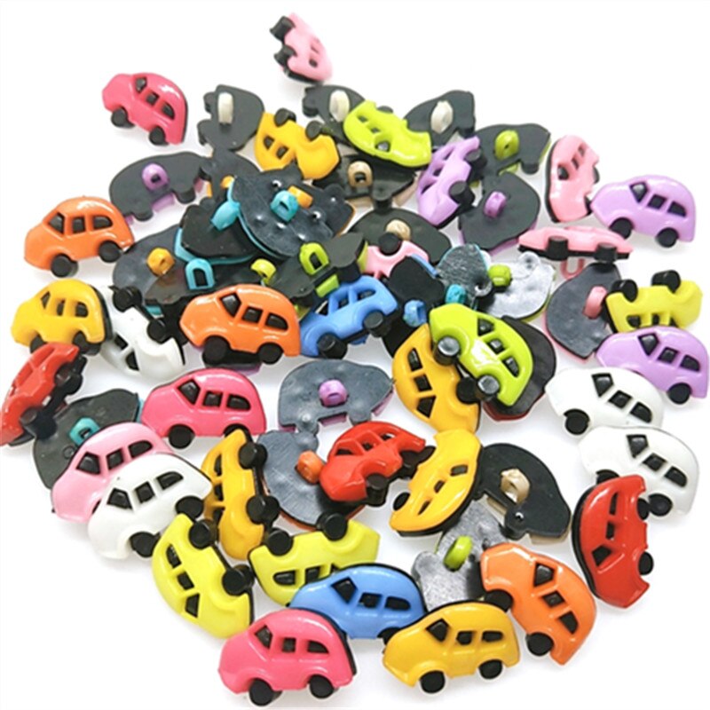 Suoja-agujero trasero de plástico para coche, botones de costura para bebés, 17mm, color negro y blanco, 30/50/70 unids/lote