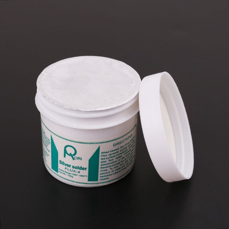 Flujo de pasta de soldadura, latón plateado, polvo para soldar para soldadura de cobre y aluminio, 100g