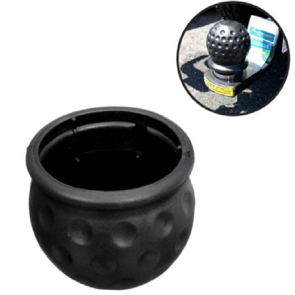 Car Trailer Caravan 50mm / 2'' Black Tow Bar Ball owing Hitch Towball Cover