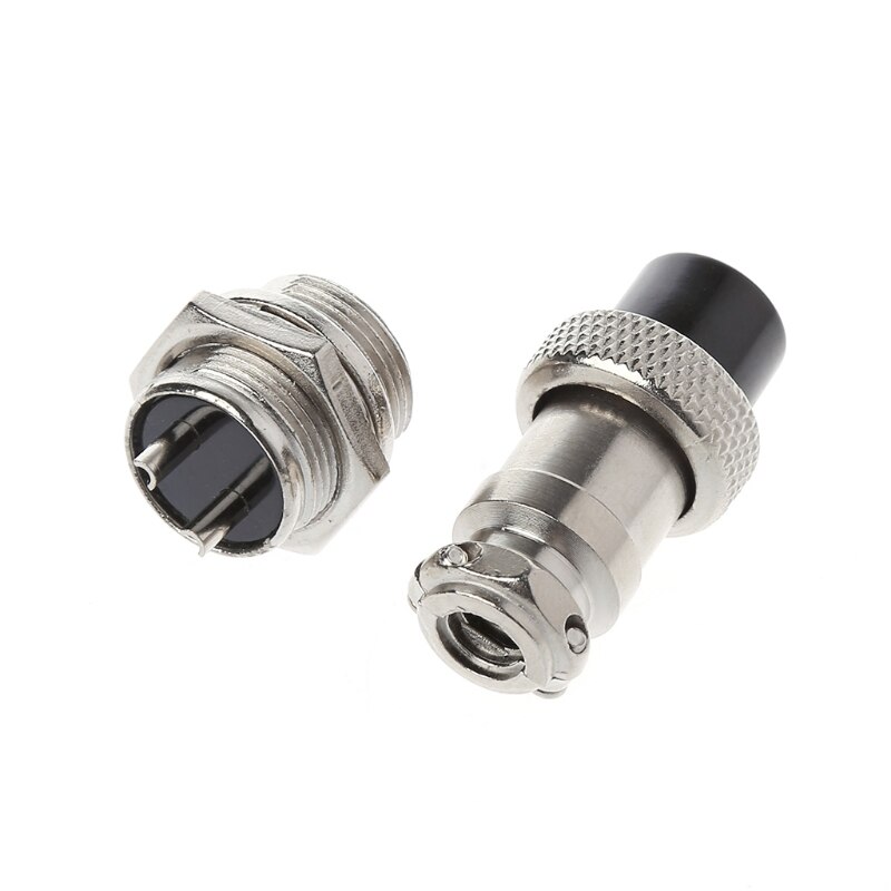 GX16 Stecker männlich & weiblich Draht Tafel Metall Stecker 2/3/4/5/6/8/9 Stift 16mm