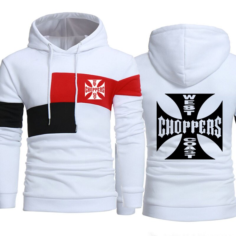 Trend Men's Sweatshirt West Coast choppers Spring Autumn Casual Splicing pullover Cotton Men's hoodie