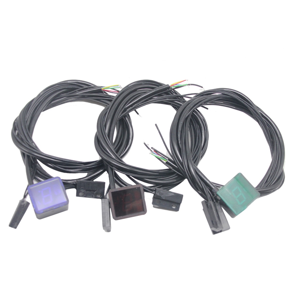 Zs Motos Universal Waterdichte Motorcycle Atv Voertuigen Digital Gear Indicator Led Display Monitor Versnellingspook Sensor Motor