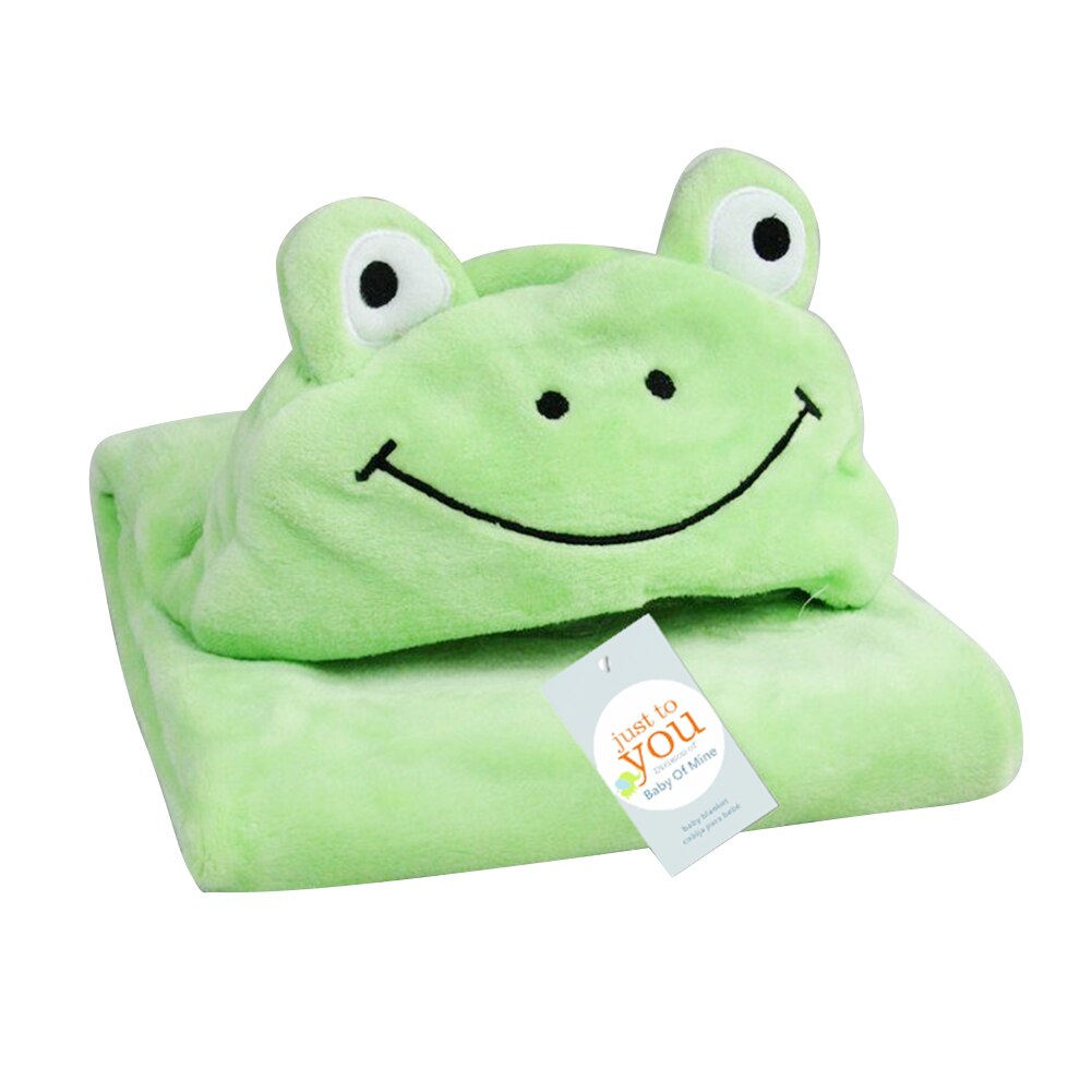 1pc confortable bébé peignoir mignon Animal dessin animé bébés couverture enfants à capuche peignoir enfant en bas âge bébé serviette de bain: frog