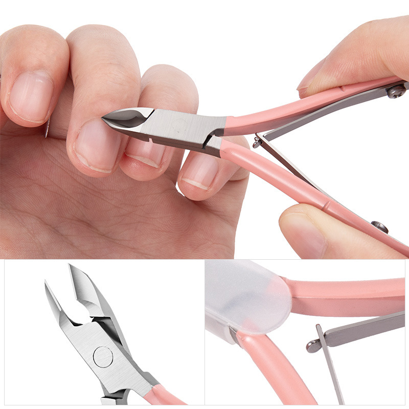 1Pc Rose Goud Nail Cuticle Nipper Clipper Cutter Schaar Trimmer Cuticle Dead Skin Remover Pedicure Nail Art Tool Voor manicure