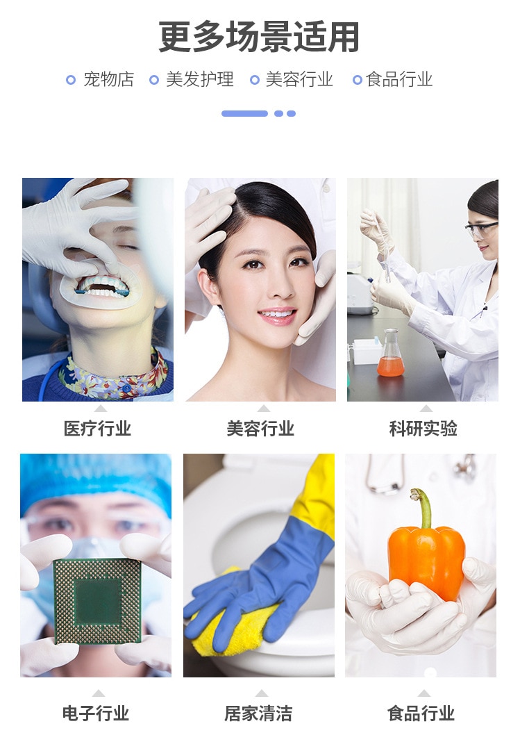 Guantes mecánicos de nitrilo para limpieza del hogar, guantes antiestáticos de laboratorio para decoración de uñas, 50 Uds./100 Uds./lote