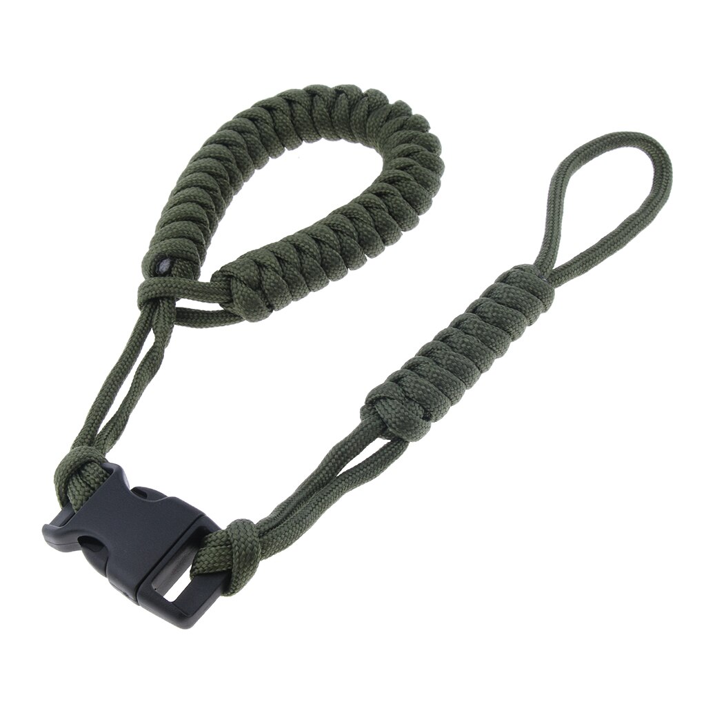 Braided Paracord Adjustable Camera Wrist Strap Bracelet Travel Hiking Beach