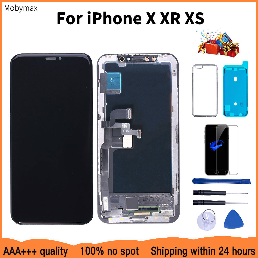 AAAA 100% Neue OLED Lcd Für iPhone X XR Display Preis Von Fabrik Display Für iPhone XS Bildschirm 100% test Gute 3D Touch