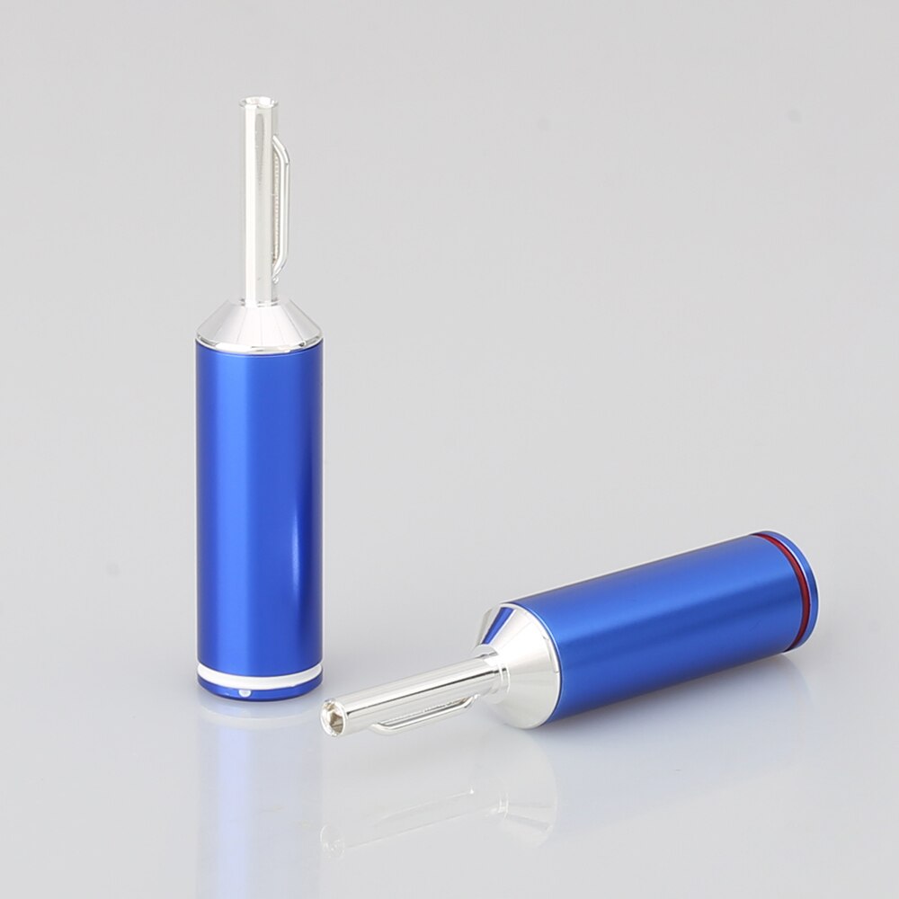 Audiocrast Silber Überzogene Lautsprecher Kabel Banane Stecker HIFI Banane Stecker für Lautsprecher Draht DIY Lautsprecher kabel