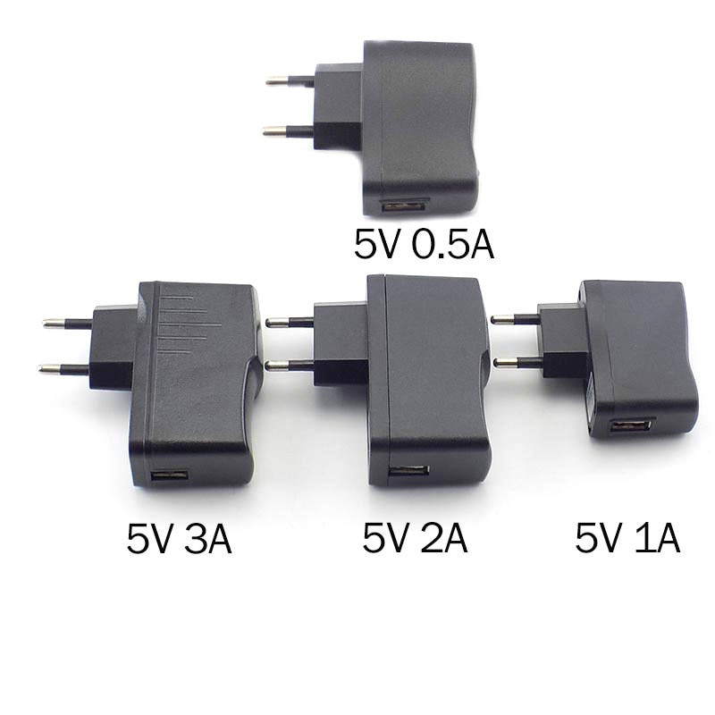 Chargeur Micro USB 5V 0.5A 1A 2A 3A chargeur mural ca à cc alimentation adaptateur d'alimentation 100V-240V sortie pour LED bande lumineuse