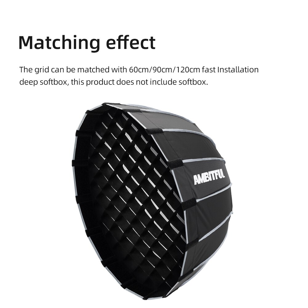 60cm 70cm 90cm 120cm softbox honeycomb gitter til godox qr -p70 qr-p90 qr-p120 p90l p90h p120l p120h honeycomb grid softbox