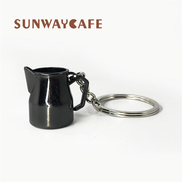 Espresso Coffeeware Accessoires Sleutelhanger Koffie Machine Handvat Moka Pitcher Sleutelhanger Draagbare Creatieve Barista Koffie Sabotage: J