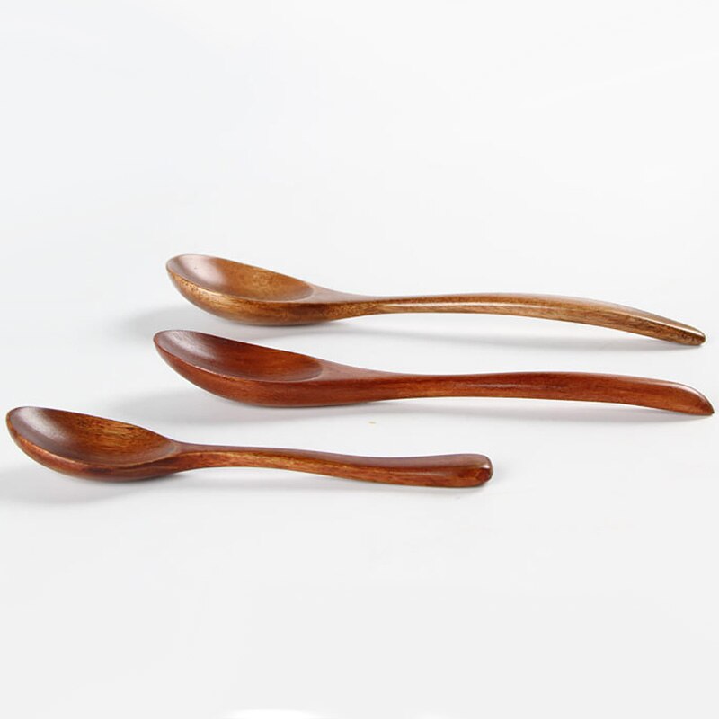 Wooden Spoon Bamboo Kitchen Cooking Utensil Tool Soup Teaspoon Catering For Kicthen Wooden Spoon