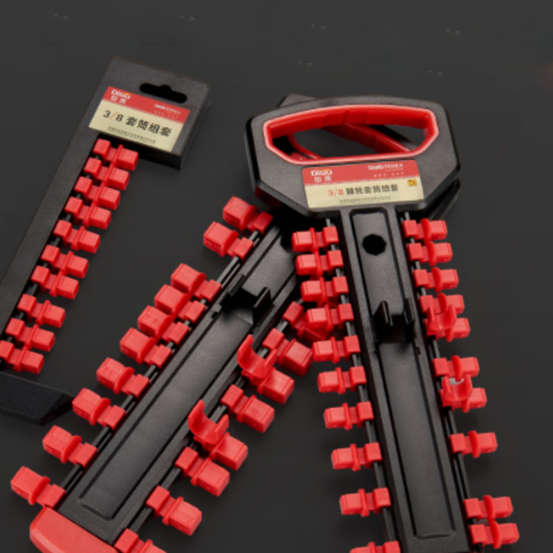 1/4" 3/8" 1/2" Socket Wrench Storage Rack Mountable Sliding Stand Socket Wrenchs Holder for Ratchet Wrench And Socket Storage